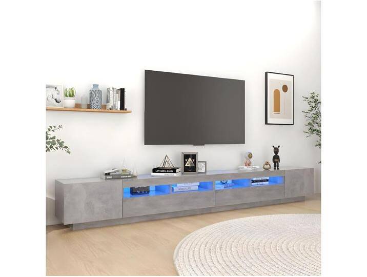 TV-Schrank,TV-Möbel mit LED-Leuchten Betongrau 300x35x40 cm -gkd484375 von Kauf-Unique Marketplace