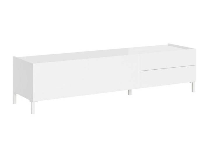 TV-Ständer 1 Klappe/2 Schubladen 160x42x40 cm Solaria glänzend weiß von Kauf-Unique Marketplace