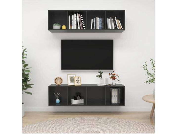 TV-Wandschränke 2 Stk.TV-Schränke Hochglanz-Grau Holzwerkstoff -gkd372493 TV-Wandschränke 2 Stk.TV-Schränke Hochglanz-Grau Holzwerkstoff -gkd372493 von Kauf-Unique Marketplace