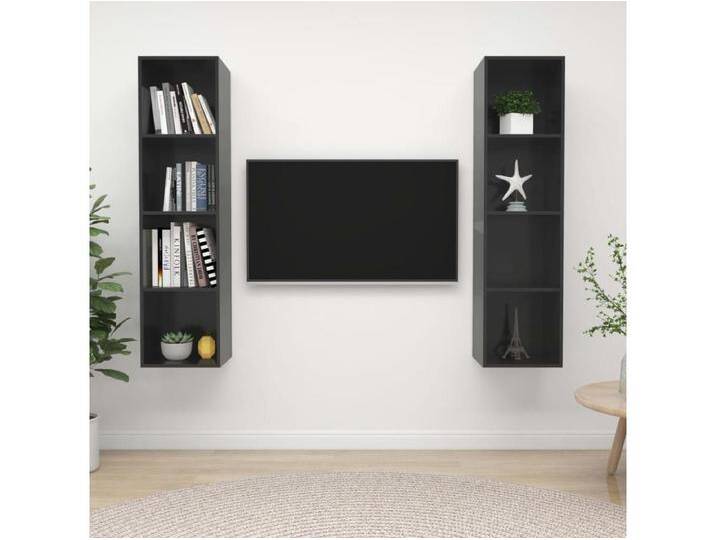 TV-Wandschränke 2 Stk.TV-Schränke Hochglanz-Grau Holzwerkstoff -gkd65242 TV-Wandschränke 2 Stk.TV-Schränke Hochglanz-Grau Holzwerkstoff -gkd65242 von Kauf-Unique Marketplace