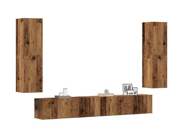 TV-Wandschränke 4 Stk. Altholz-Optik Holzwerkstoff von Kauf-Unique Marketplace