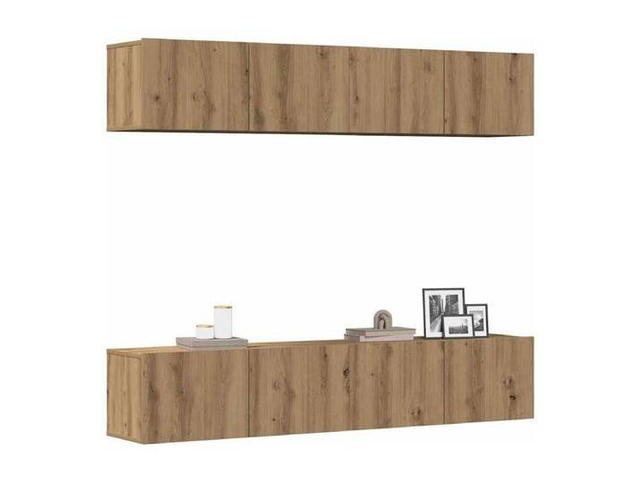 TV-Wandschränke 4 Stk. Artisan-Eiche Holzwerkstoff von Kauf-Unique Marketplace