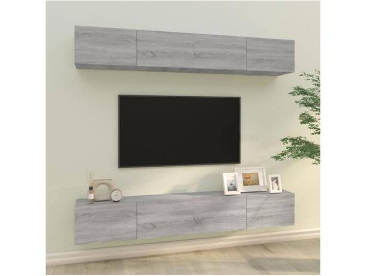 TV-Wandschränke 4 Stk. Grau Sonoma 100x30x30 cm von Kauf-Unique Marketplace