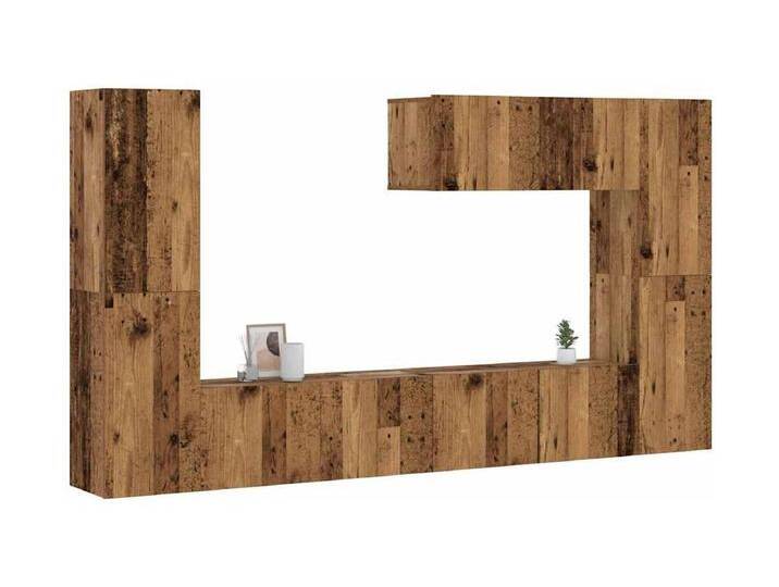 TV-Wandschränke 7 Stk. Altholz-Optik Holzwerkstoff von Kauf-Unique Marketplace