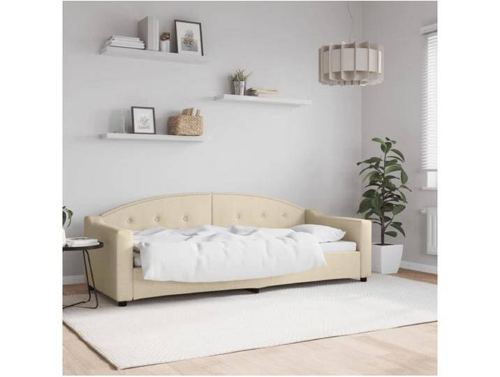 Tagesbett,Sofabett Creme 80x200 cm Stoff -gkd93125 von Kauf-Unique Marketplace