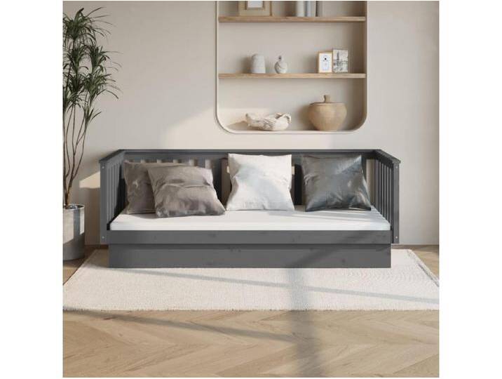 Tagesbett,Sofabett Grau 80x200 cm Massivholz Kiefer -gkd21530 von Kauf-Unique Marketplace