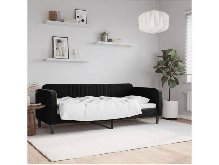 Tagesbett,Sofabett Schwarz 80x200 cm Samt -gkd84586 von Kauf-Unique Marketplace