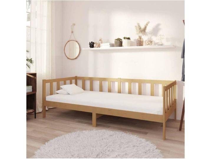 Tagesbett,Sofabett mit Matratze 90x200 cm Honigbraun Massivholz Kiefer -gkd86273 von Kauf-Unique Marketplace