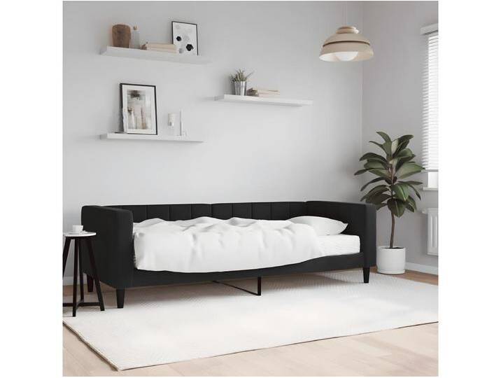 Tagesbett,Sofabett mit Matratze Schwarz 80x200 cm Samt -gkd52832 von Kauf-Unique Marketplace