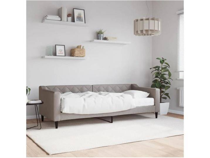 Tagesbett,Sofabett mit Matratze Taupe 80x200 cm Stoff -gkd23433 von Kauf-Unique Marketplace