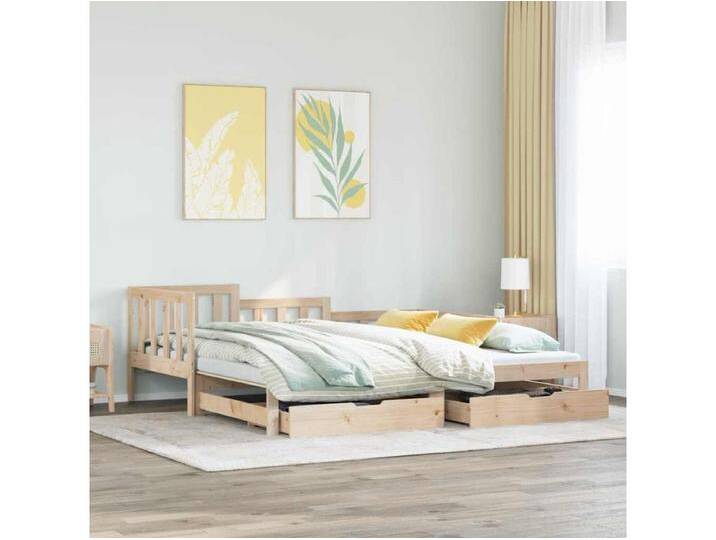 Tagesbett Ausziehbar mit Schubladen ohne Matratze 80x200 cm von Kauf-Unique Marketplace
