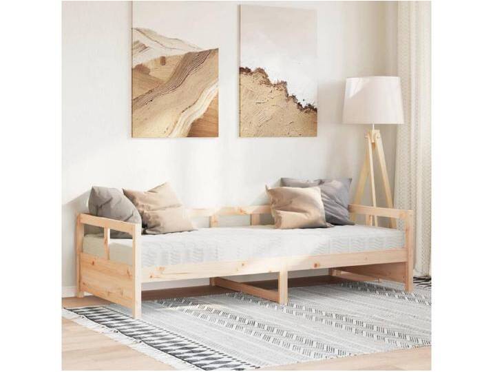 Tagesbett mit Matratze 80x200 cm Massivholz Kiefer von Kauf-Unique Marketplace