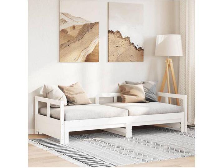 Tagesbett ohne Matratze Weiß 80x200 cm Massivholz Kiefer von Kauf-Unique Marketplace