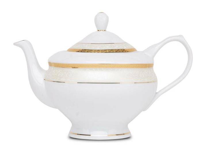 Teeservice für 6 Personen (15 Artikel) - Porzellan - Gold - AGAWA GOLD von Kauf-Unique Marketplace