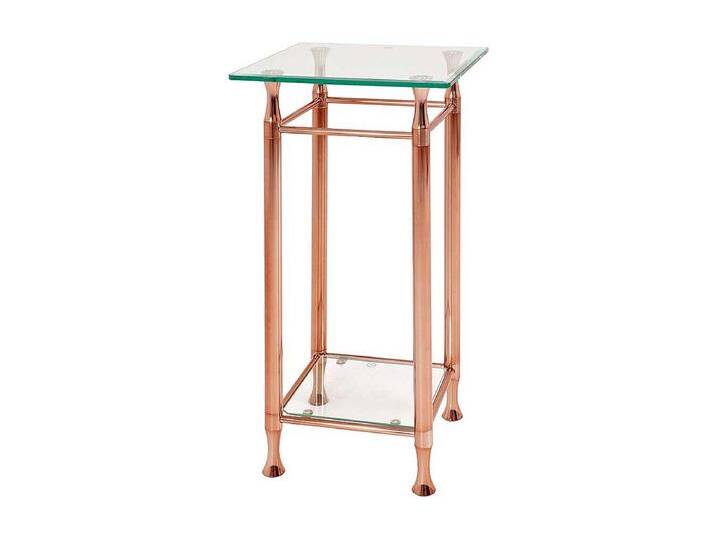 Telefonkonsole in Kupferfarben Glas Telefonkonsole in Kupferfarben Glas von Kauf-Unique Marketplace