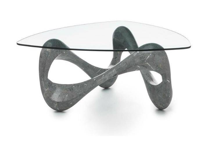 Tetris - Couchtisch (100 x 100 – Transparent) aus grauem gehärtetem Glas von Kauf-Unique Marketplace