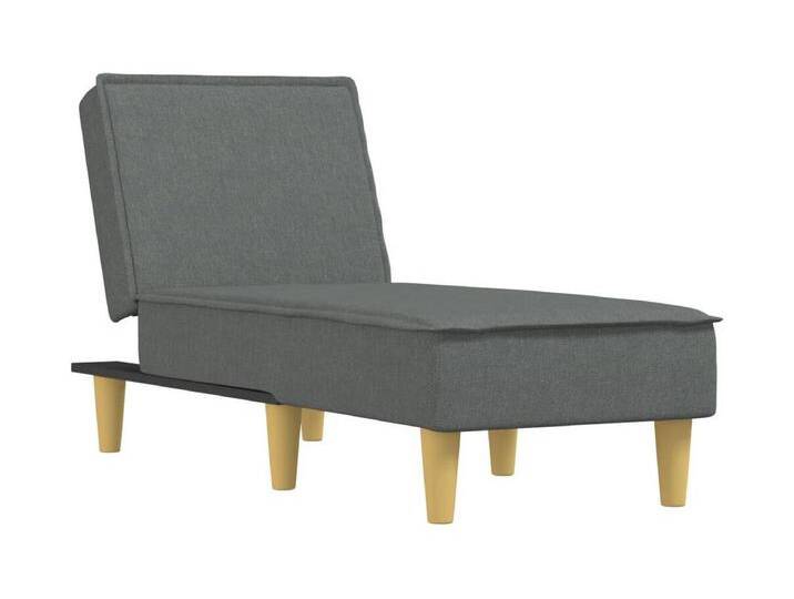 Trapani Chaiselongue Dunkelgrau Stoff von Kauf-Unique Marketplace
