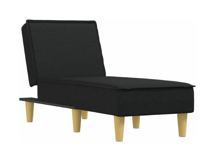 Trapani Chaiselongue Schwarz Stoff von Kauf-Unique Marketplace