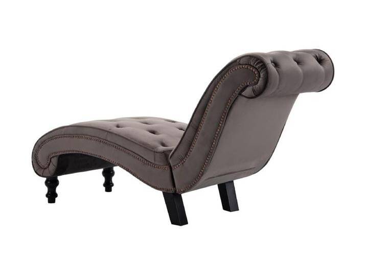 Turlock Chaiselongue Grau Samt von Kauf-Unique Marketplace