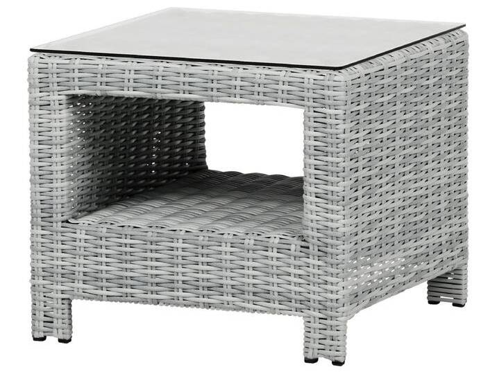 Vinor Beistelltisch, mit Glasplatte, sand. von Kauf-Unique Marketplace