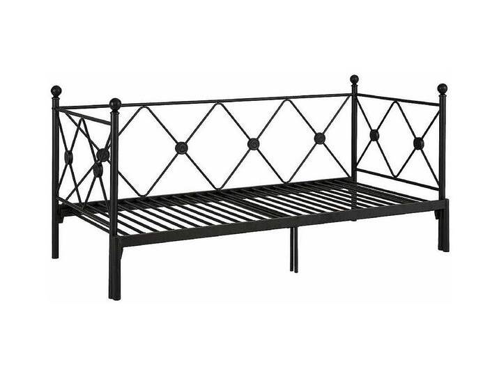 Vintage Metall Bett in Schwarz 28 cm Einstiegshöhe Vintage Metall Bett in Schwarz 28 cm Einstiegshöhe von Kauf-Unique Marketplace