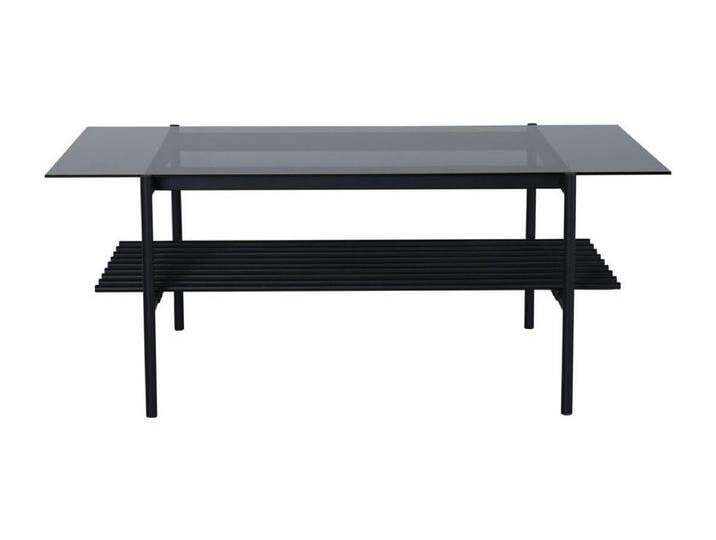 VonStaf Couchtisch mit Ablage 60x120 cm Glas schwarz. von Kauf-Unique Marketplace