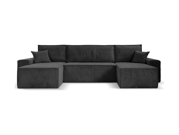 WOHNLANDSCHAFT Hektor U mit Schlaffunktion dunkelgrau von Kauf-Unique Marketplace