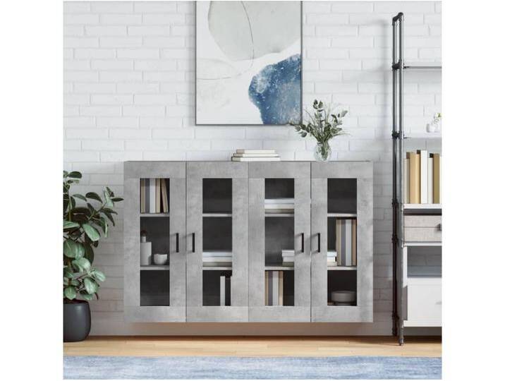 Wandschränke 2 Stk. Betongrau Holzwerkstoff von Kauf-Unique Marketplace