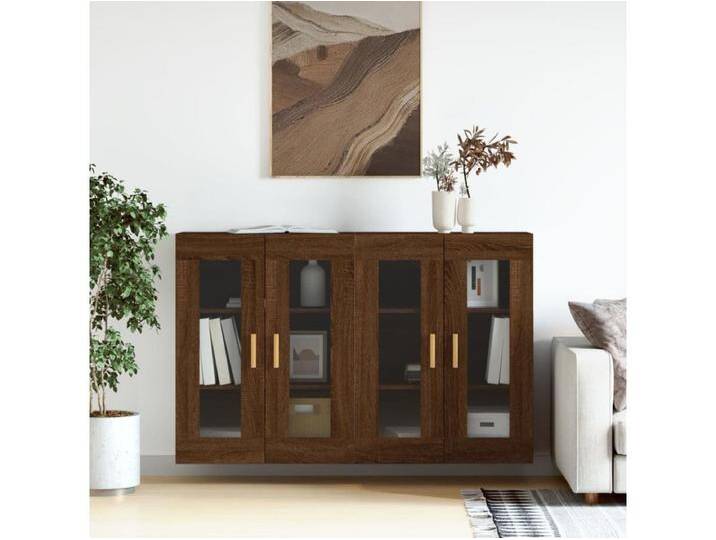 Wandschränke 2 Stk. Braun Eichen-Optik Holzwerkstoff Wandschränke 2 Stk. Braun Eichen-Optik Holzwerkstoff von Kauf-Unique Marketplace