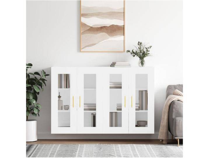 Wandschränke 2 Stk. Weiß Holzwerkstoff von Kauf-Unique Marketplace