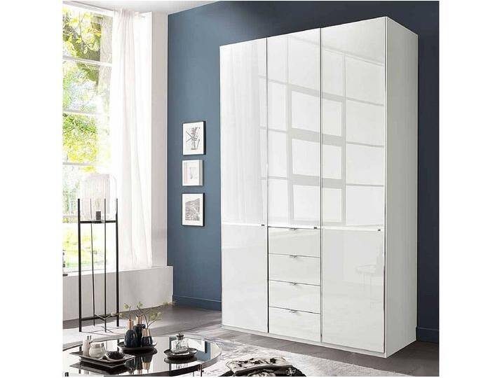 Weißer Kleiderschrank Schlafzimmerschrank mit Drehtüren 149 cm breit Weißer Kleiderschrank Schlafzimmerschrank mit Drehtüren 149 cm breit von Kauf-Unique Marketplace