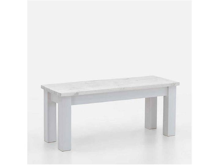 Weiße Landhaus Küchenbank ohne Lehne Kiefer Massivholz Weiße Landhaus Küchenbank ohne Lehne Kiefer Massivholz von Kauf-Unique Marketplace