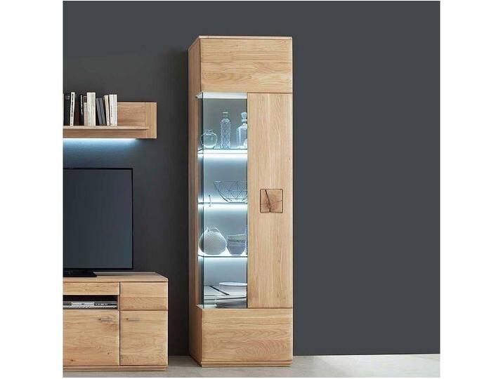 Wohnwand Vitrine aus Eiche Bianco 60 cm von Kauf-Unique Marketplace