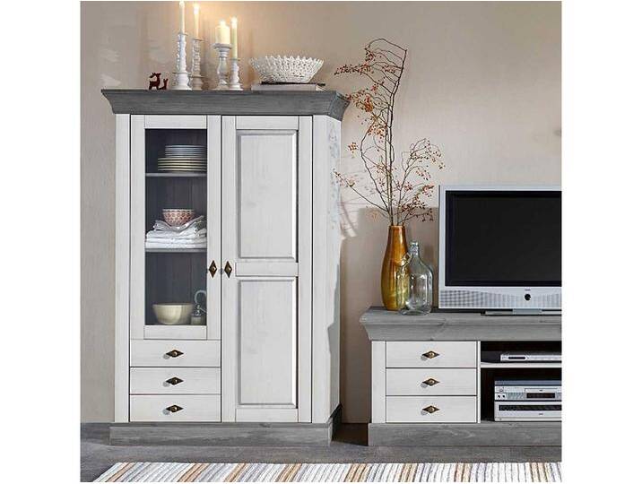 Wohnzimmer Vitrine in Wei� skandianvisch Wohnzimmer Vitrine in Wei� skandianvisch von Kauf-Unique Marketplace