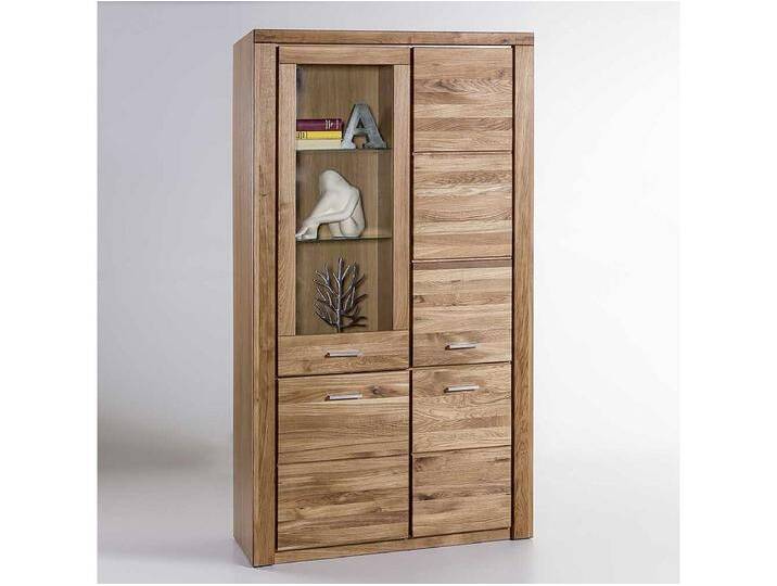 Wohnzimmer Vitrinenschrank aus Wildeiche teilmassiv 200 cm hoch Wohnzimmer Vitrinenschrank aus Wildeiche teilmassiv 200 cm hoch von Kauf-Unique Marketplace