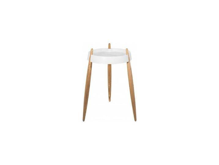 Zafferano Couchtisch LIOLÀ h67cm Weiß - Esche natur von Kauf-Unique Marketplace