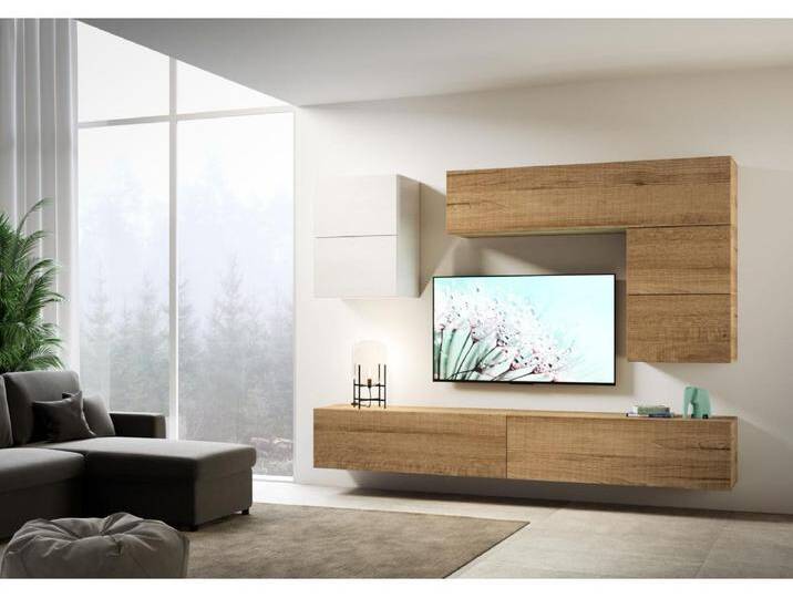 Zusammensetzung der Wohnzimmerwand H13 L.268 P.39,2 von Kauf-Unique Marketplace