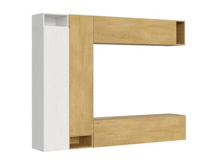 Zusammensetzung der Wohnzimmerwand H27 L.254 H.194 T.39,2 von Kauf-Unique Marketplace