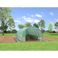 Foliengewächshaus Folientunnel - 18 m² - 600 x 300 x 200 cm - Stahl - IPOMEA von Vente-unique