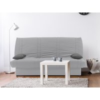 Klappsofa mit Bettkasten - 100% Baumwolle - Grau - FARWEST II von Kauf-unique