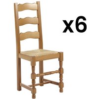 Stuhl 6er-Set - Massivholz - SEGUIN von Kauf-unique
