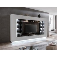 TV-Möbel TV-Wand mit Stauraum & LEDs - MDF - Weiß - BLAKE von Kauf-unique