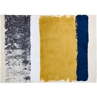 Teppich - 120 x 170 cm - Senfgelb, Blau, Grau - CAMDEN von OZAIA