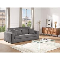 Sofa 3-Sitzer - Cord - Grau - MONDOVI von Kauf-unique