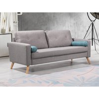 Sofa 3-Sitzer - Stoff - Grau - TATUM von Vente-unique