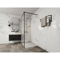 Aufsatzduschtasse - Kunstharz - mit Abfluss - Weiß - 120 x 90 cm - LYROSA von Shower & Design