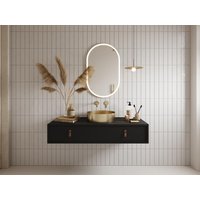 Aufsatzwaschbecken r& - Goldfarben gebürstet - 38 cm - DECHATEL von Shower & Design