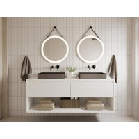 Aufsatzwaschbecken rechteckig - Farbe Gunmetal - 50 x 35,2 cm - DEMARQUY von Shower & Design