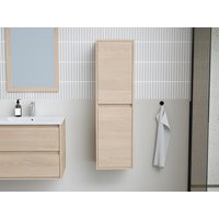 Badezimmerschrank - 30 x 35 x 120 cm - Eichenholzfurnier - ENOSEA von Kauf-unique