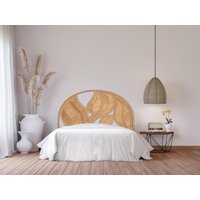Bett-Kopfteil 160 cm - Rattan - Holzfarben - FLERIO von Kauf-unique